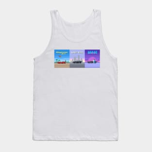 Pixel art - Magnum - Knight Rider - Miami vice Tank Top